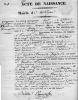 Acte de naissance