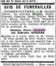 Article 'Le Petit Dauphinois' du 8/3/1933